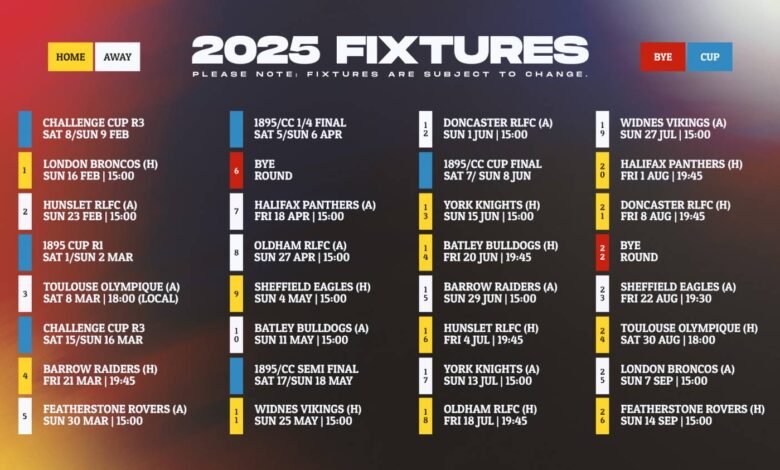 bradford bulls fixtures