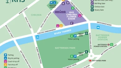 chelsea flower show map